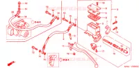 MAITRE CYLINDRE DE FREIN ARRIERE pour Honda FORZA 250 ST ABS IDLE STOP - TOP BOX de 2002