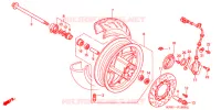 ROUE AVANT pour Honda FORZA 250 ST ABS IDLE STOP - TOP BOX de 2002