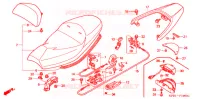 SELLE   POIGNEE ARRIERE pour Honda FORZA 250 ST ABS IDLE STOP - TOP BOX de 2002