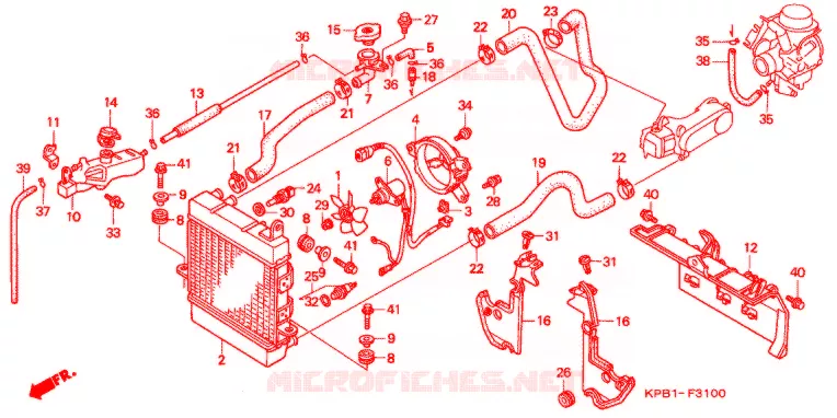 RADIATEUR Honda SCOOTER 250 FORZA 2002  NSS250A2_3J