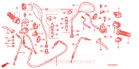 LEVIER DE GUIDON   CABLE   COMMODO (DISQUE) pour Honda 50 SMART DIO DX de 2002