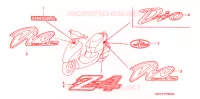 AUTOCOLLANTS pour Honda 50 SMART DIO CLEAN 4 YOU de 2002