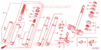 FOURCHE pour Honda 50 SMART DIO Z4 de 2004