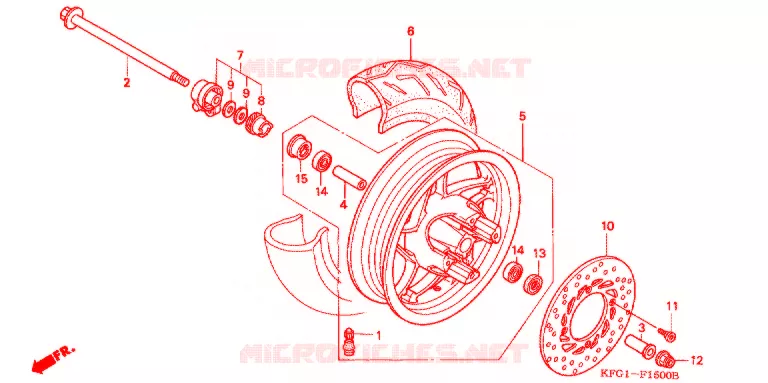 ROUE AVANT Honda SCOOTER 250 FORSIGHT 2003  FES250SE3