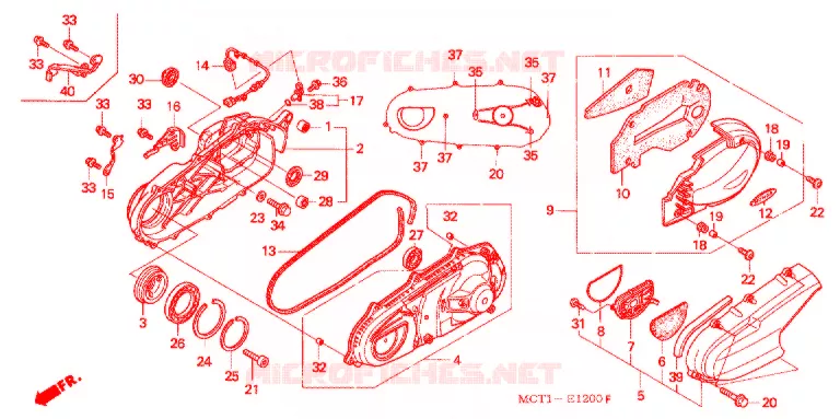 BRAS OSCILLANT (FJS4002/3 FJS6001/2/3) Honda SCOOTER 600 SILVERWING 2003  FJS600D3