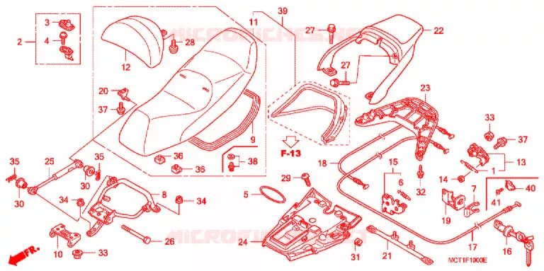 SELLE Honda SCOOTER 600 SILVERWING 2003  FJS600D3