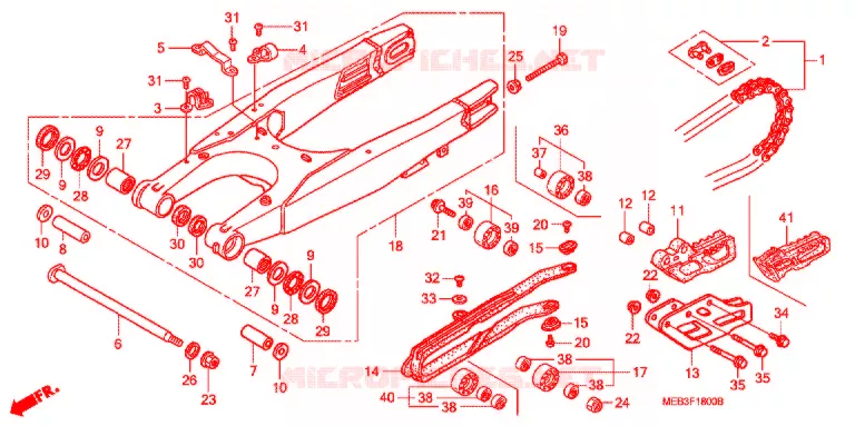 BRAS OSCILLANT Honda MOTO 450 CRF 2007  CRF450R7