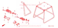 BEQUILLE   REPOSE PIEDS pour Honda CRF 450 R de 2006