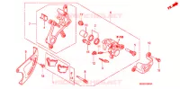 ETRIER DE FREIN ARRIERE pour Honda CRF 450 R de 2006