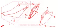 SIEGE/COUVERCLE LATERAL  pour Honda CRF 450 R de 2006