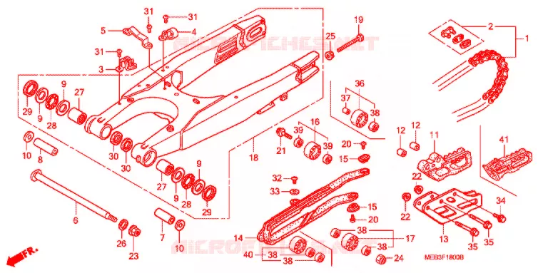 BRAS OSCILLANT Honda MOTO 450 CRF 2004  CRF450R4