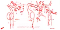 LEVIER DE GUIDON   CABLE   COMMODO (CRF450R2,3) pour Honda CRF 450 R de 2002