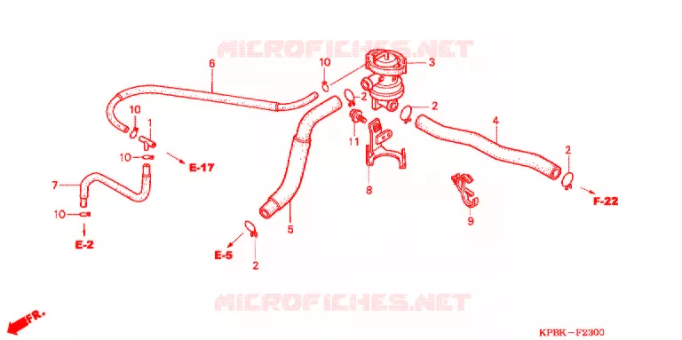 VALVE DE COMMANDE D'INJECTION D'AIR Honda SCOOTER 250 FORZA 2003  NSS250A3_J
