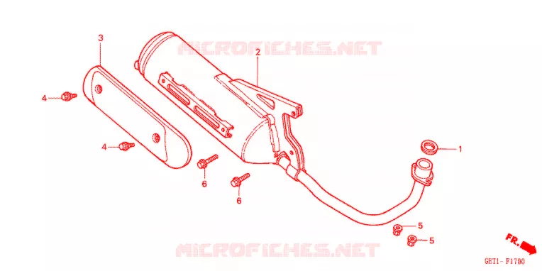 SILENCIEUX D'ECHAPPEMENT Honda SCOOTER 50 DIO 2003  SKX503