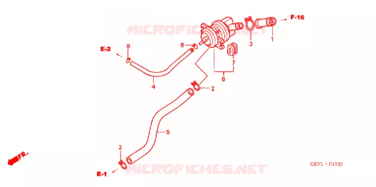 VALVE DE COMMANDE D'INJECTION D'AIR Honda SCOOTER 50 DIO 2003  SKX503