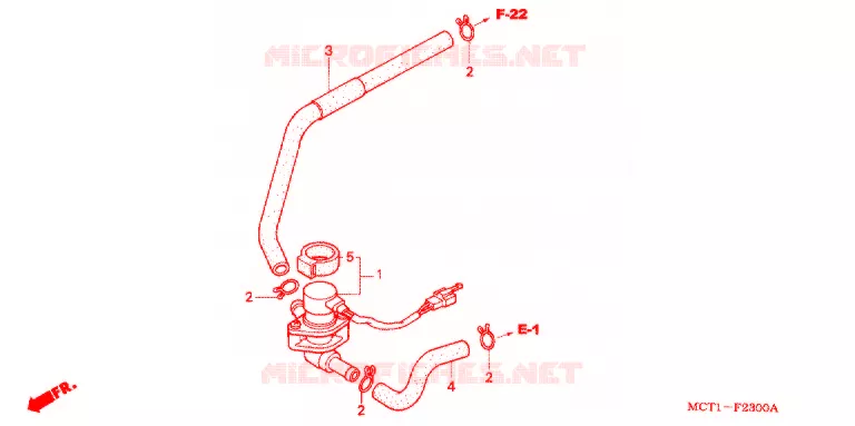 VALVE DE COMMANDE D'INJECTION D'AIR Honda SCOOTER 600 SILVERWING 2004  FJS600A4_J