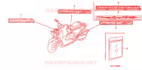 AUTOCOLLANTS pour Honda ZOOMER 50 de 2004