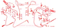 LEVIER DE GUIDON   CABLE   COMMODO pour Honda ZOOMER 50 de 2004