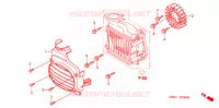 VENTILATEUR ET COUVERCLE DE RADIATEUR pour Honda ZOOMER 50 de 2004