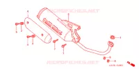 SILENCIEUX D'ECHAPPEMENT pour Honda 50 SMART DIO Z4 de 2004