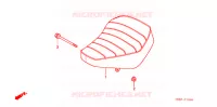 SELLE pour Honda MONKEY 50 RED de 2004