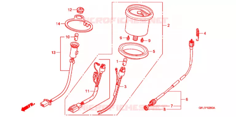 COMPTEUR Honda MOTO 50 MONKEY 2004  Z50J4_M