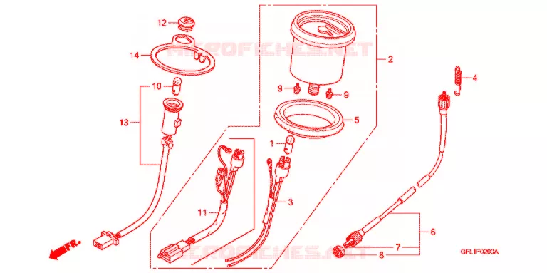COMPTEUR Honda MOTO 50 MONKEY 2004  Z50J4_M