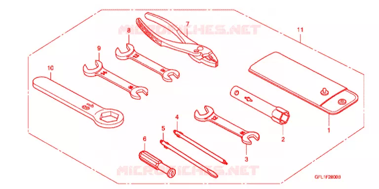 OUTIL Honda MOTO 50 MONKEY 2004  Z50J4_M