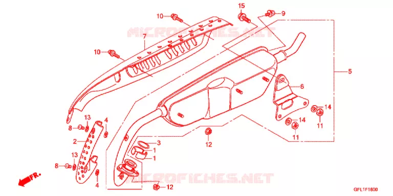 SILENCIEUX D'ECHAPPEMENT (Z50J4,5,6,7) Honda MOTO 50 MONKEY 2004  Z50J4_M_SP
