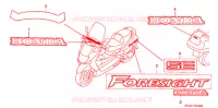 AUTOCOLLANTS pour Honda FORESIGHT 250 EX de 2005
