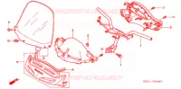 GUIDON   CARENAGE pour Honda FORESIGHT 250 EX de 2005