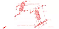 AMORTISSEUR AVANT pour Honda FOURTRAX 500 FOREMAN de 2005