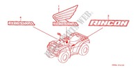 AUTOCOLLANTS pour Honda FOURTRAX 650 RINCON GPS de 2005