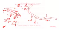 GUIDON   TE DE FOURCHE pour Honda SHADOW VT 750 de 2005