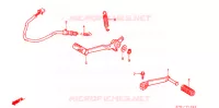 PEDALE pour Honda VTR 250 de 2005