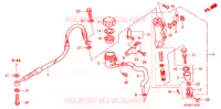 MAITRE CYLINDRE DE FREIN ARRIERE pour Honda XR 230 de 2006