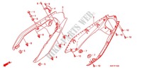 CARENAGES ARRIERE pour Honda CBF 125 de 2012