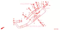 SILENCIEUX D'ECHAPPEMENT pour Honda CBF 125 de 2012