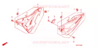 COUVERCLES LATERAUX pour Honda CBF 125 de 2011