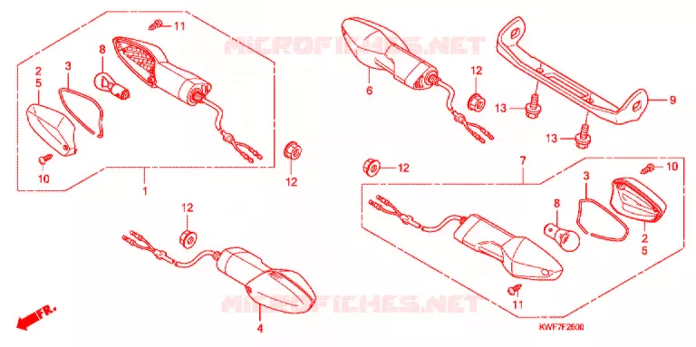 CLIGNOTANT Honda MOTO 125 CBF 2011  CBF125MB