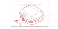TOP CASE 26L pour Honda CBF 125 de 2009