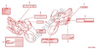 ETIQUETTE DE PRECAUTIONS (CBF125M9) pour Honda CBF 125 de 2009