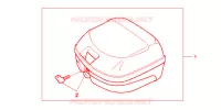 TOP CASE 26L pour Honda CBF 125 de 2009