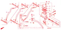MAITRE CYLINDRE DE FREIN ARRIERE pour Honda S WING 125 FES ABS de 2007