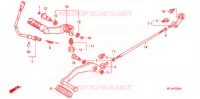 PEDALE pour Honda VTX 1800 F1 de 2006