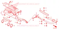 SILENCIEUX D'ECHAPPEMENT pour Honda TRX 250 FOURTRAX RECON Standard de 2016