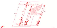 FOURCHE pour Honda MSX 125 de 2016