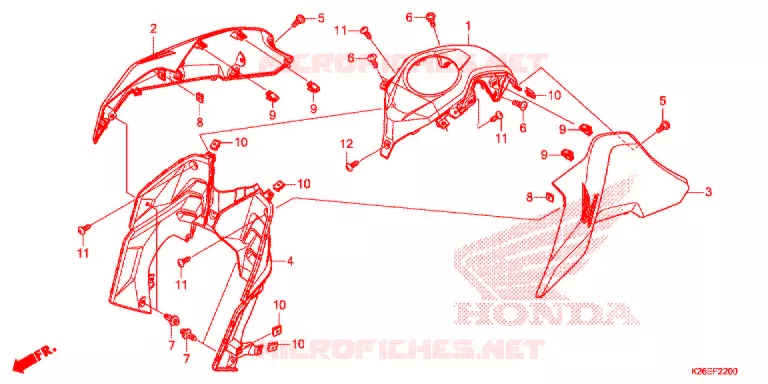OUIES DE RADIATEUR Honda MOTO 125 MSX 2016  MSX125G
