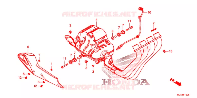 SILENCIEUX D'ECHAPPEMENT Honda MOTO 650 CBR 2017  CBR650FG