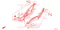 COUVERCLES LATERAUX pour Honda CBR 650 F ABS de 2016
